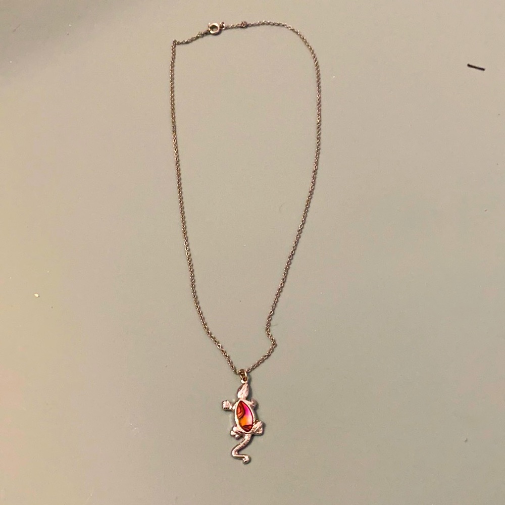 Gecko necklace